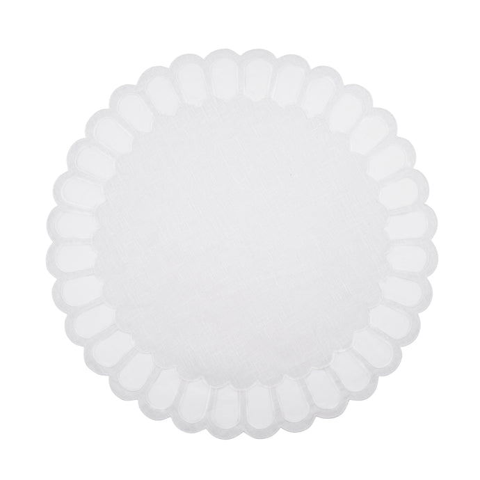 Zurbano White Placemat, Set of 4