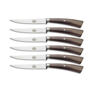 Ox Horn Plenum Steak Knife Set, 6 Knives