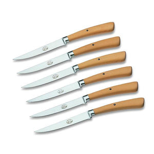 Boxwood Plenum Steak Knife Set, 6 Knives