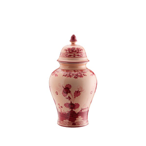 Oriente Italiano Vermiglio Medium Potiche Vase With Cover