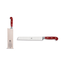 Load image into Gallery viewer, Red Lucite Bread Knife