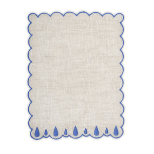 Drops Blue Cocktail Napkin, Set of 4
