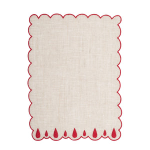 Drops Red Cocktail Napkin, Set of 4