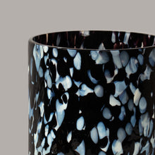 Load image into Gallery viewer, Macchia su Macchia Black &amp; Ivory Mix Glass, Set of 6