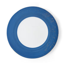 Load image into Gallery viewer, Golden Blue Charger Plate, Set of 2