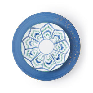 Golden Blue Charger Plate