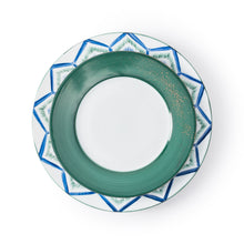 Load image into Gallery viewer, Golden Green Dessert Plate