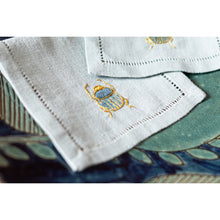 Load image into Gallery viewer, Scarab Cocktail Napkins, Set of 6