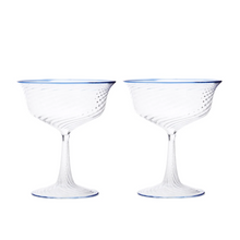 Load image into Gallery viewer, Cosima Blue Wine Glass, Set of 6