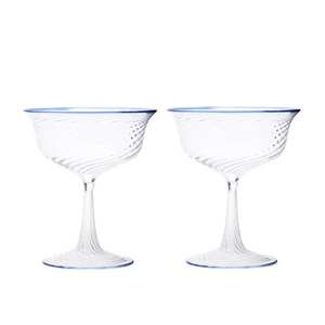 Cosima Blue Wine Glass, Set of 6