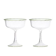 Load image into Gallery viewer, Cosima Green Wine Glass, Set of 6
