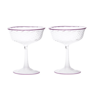 Cosima Purple Wine Glass, Set of 6