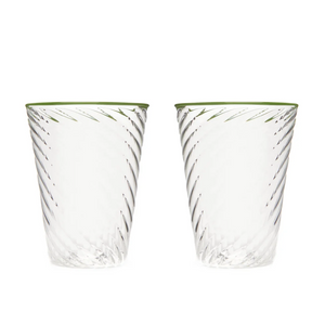 Cosima Green Tumbler, Set of 6