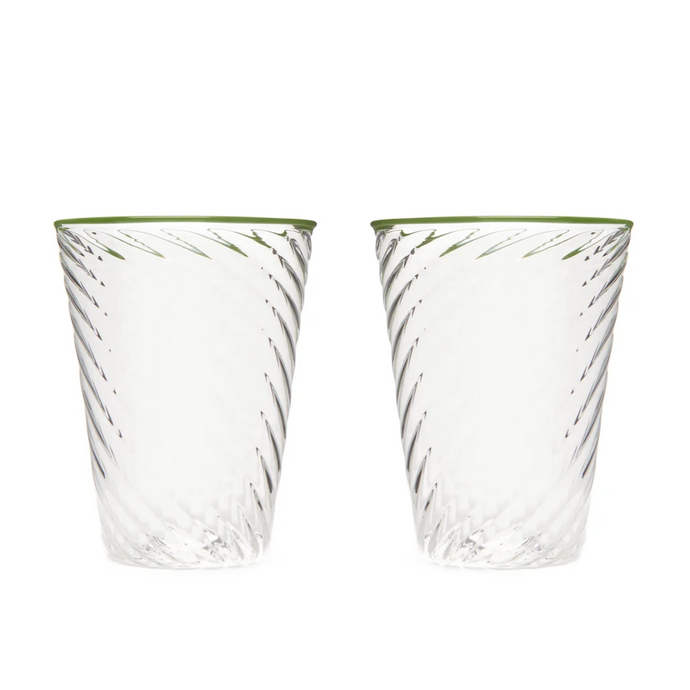 Cosima Green Tumbler, Set of 6