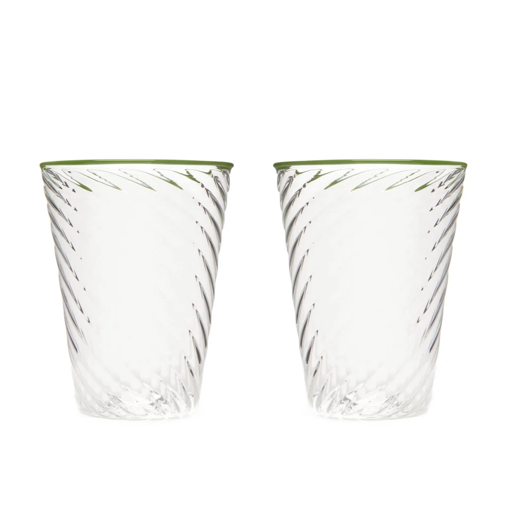 Cosima Green Tumbler, Set of 6