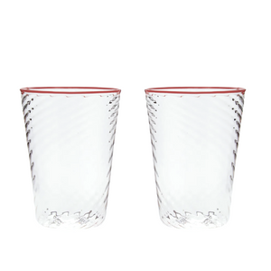 Cosima Red Tumbler, Set of 6