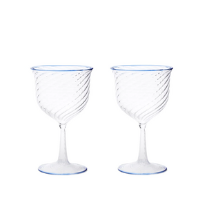 Cosima Blue Wine Glass, Set of 6