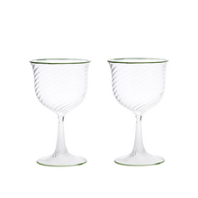 Load image into Gallery viewer, Cosima Green Highball, Set of 6