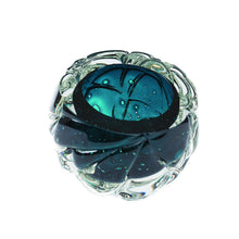 Load image into Gallery viewer, Lagoon Blue Cut Vase