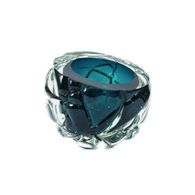 Load image into Gallery viewer, Lagoon Blue Cut Vase