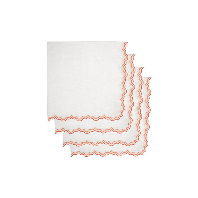 Escamas Coral Napkin, Set of 4