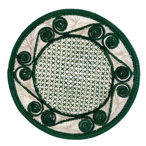 Espiral Racing Green Placemat, Set of 6