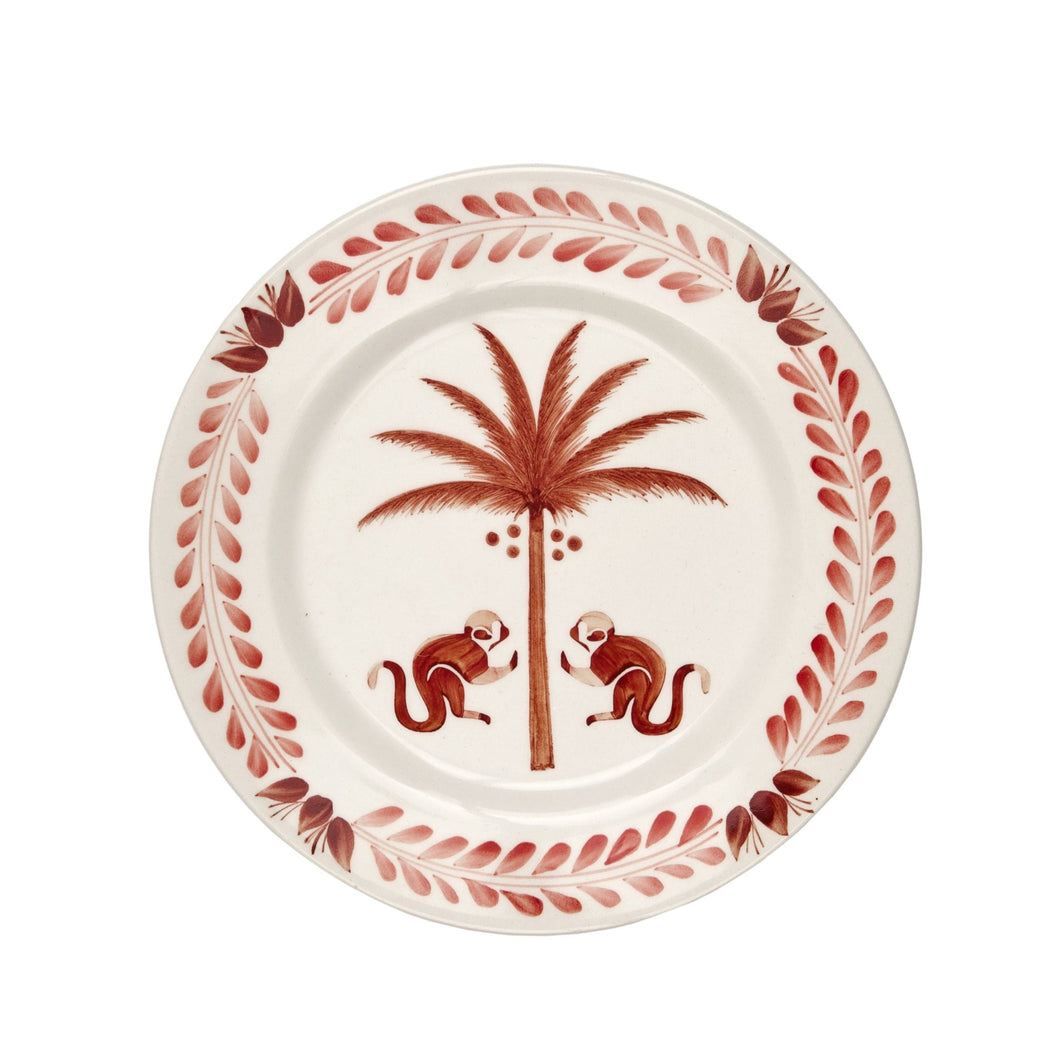 Saimiri Old Magenta Dessert Plate, Set of 2