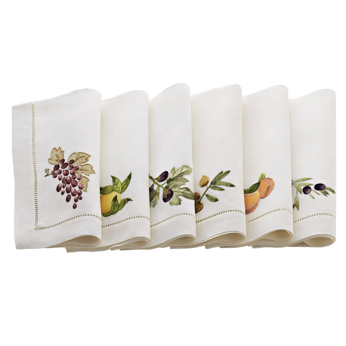 Umbria White Linens, Set of 6