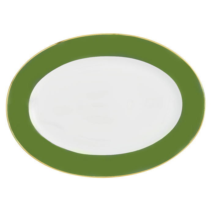 Lexington English Green Oval Platter