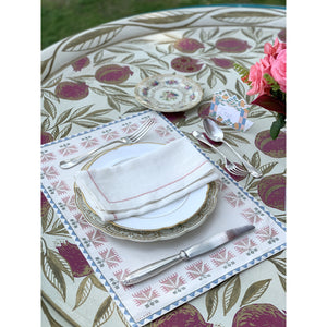 Carnation Placemat, Set of 4