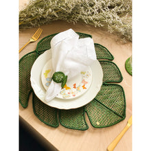 Load image into Gallery viewer, Suni Green Placemat, Set of 6