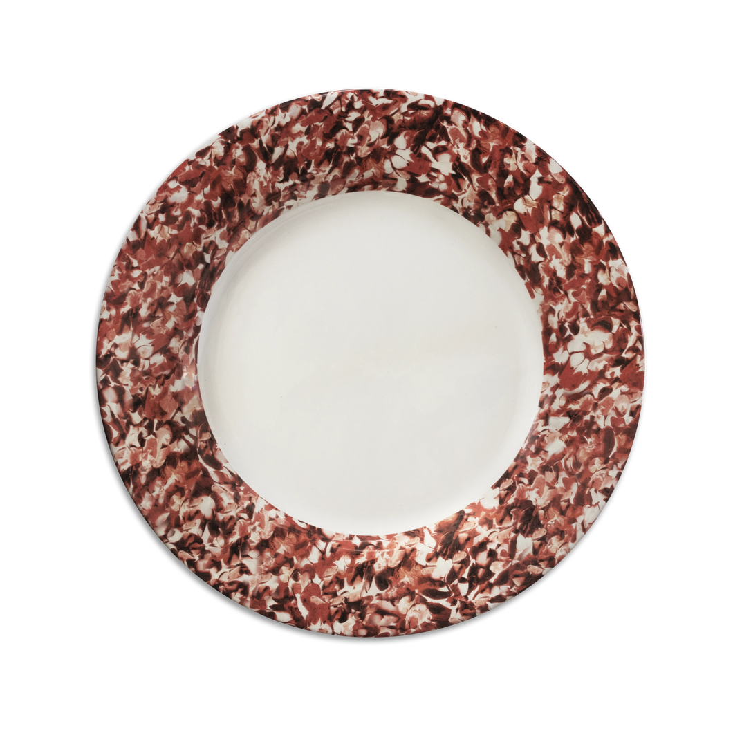 Macchia su Macchia Red Mix Dinner Plate, Set of 6