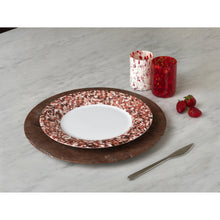 Load image into Gallery viewer, Macchia su Macchia Red Mix Dinner Plate, Set of 6