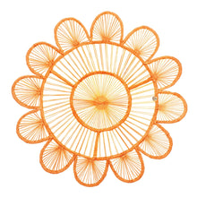 Load image into Gallery viewer, Flores Tangerine Placemat, Set of 6