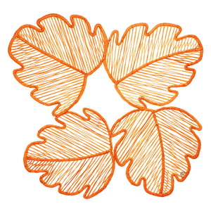 Lichi Orange Placemat, Set of 6