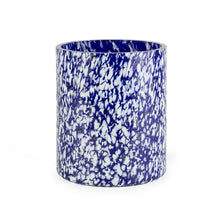 Load image into Gallery viewer, Macchia su Macchia Ivory &amp; Blue Medium Vase
