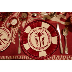 Macao Old Magenta Dinner Plate, Set of 2