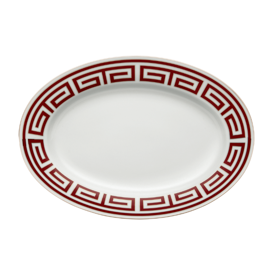 Labirinto Scarlatto Medium Oval Platter