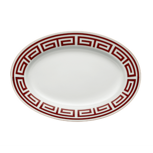 Labirinto Scarlatto Round Flat Platter