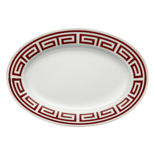 Labirinto Scarlatto Round Flat Platter