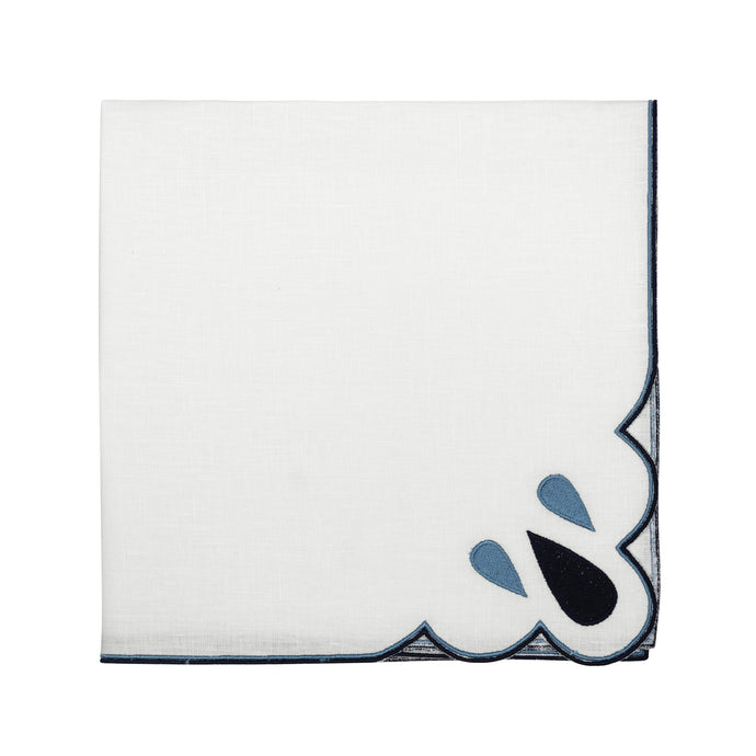 Drops Navy Napkins, Set of 4