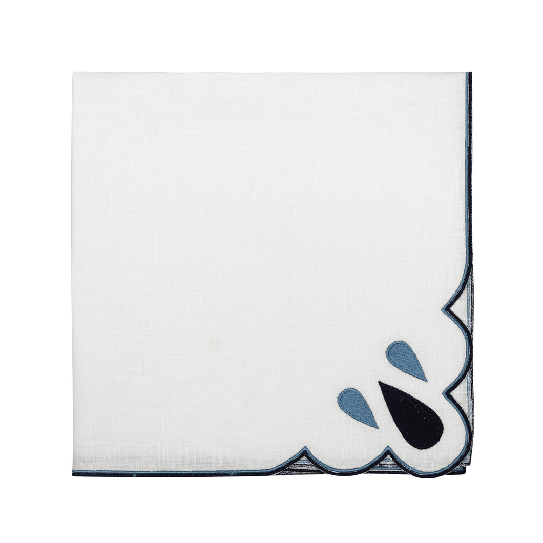 Drops Navy Napkins, Set of 4