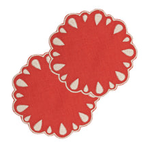 Load image into Gallery viewer, Drops Red Coaster, Set of 4