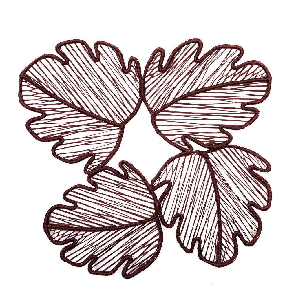 Lichi Brown Placemat, Set of 6