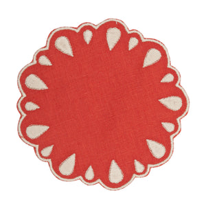 Drops Red Coaster, Set of 4