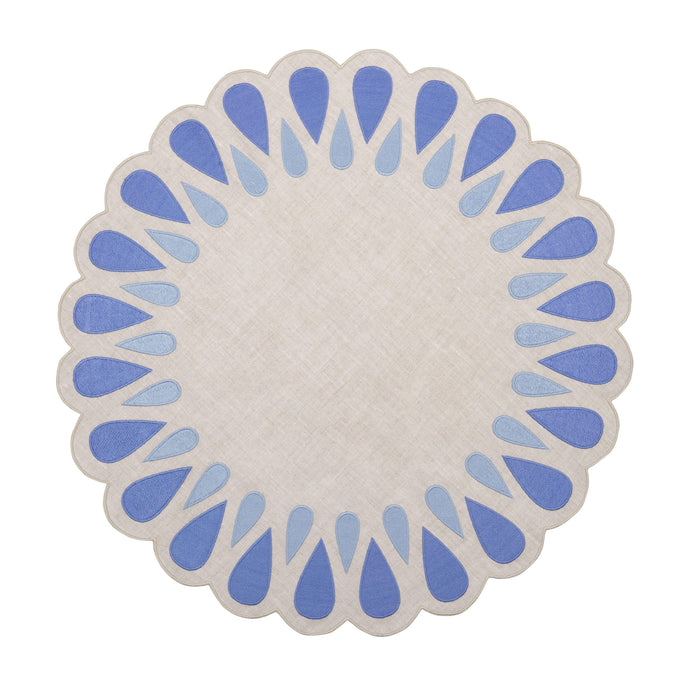 Drops Blue Placemat, Set of 4