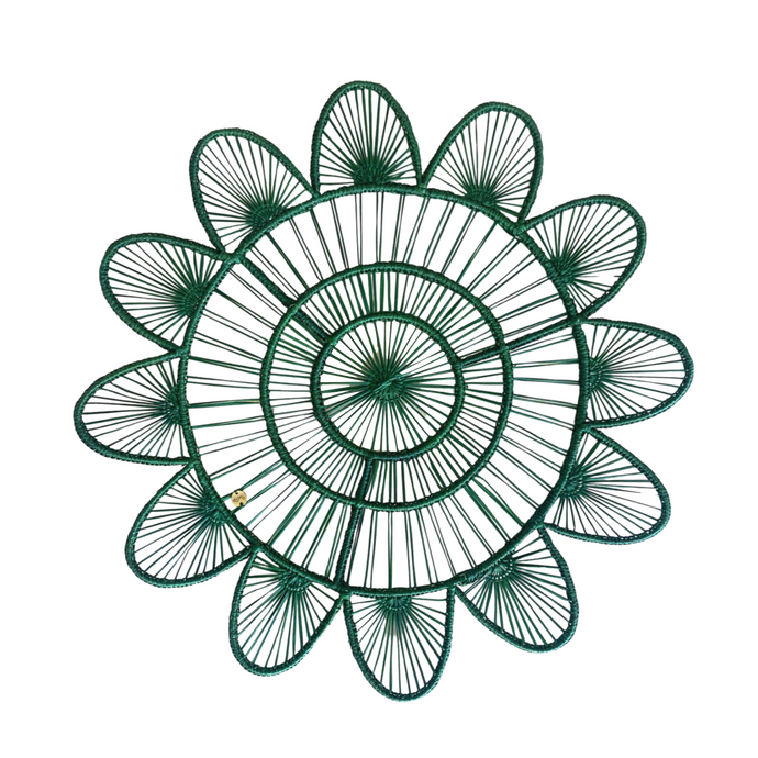 Flores Green Placemat, Set of 6