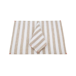 Nantucket Striped Dinner Napkins, Set of 4