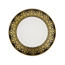 Load image into Gallery viewer, Oasis Black and Gold Bread &amp; Butter Plate