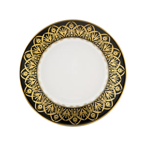 Oasis Black and Gold Bread & Butter Plate